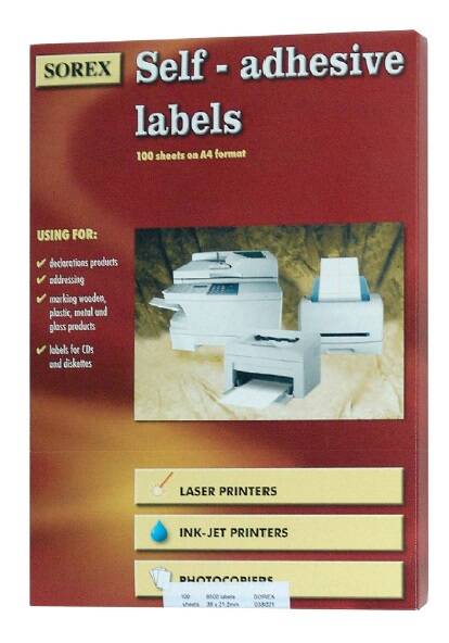 ETIKETE KOMPJ.A4 105X148 (105148) SOR.