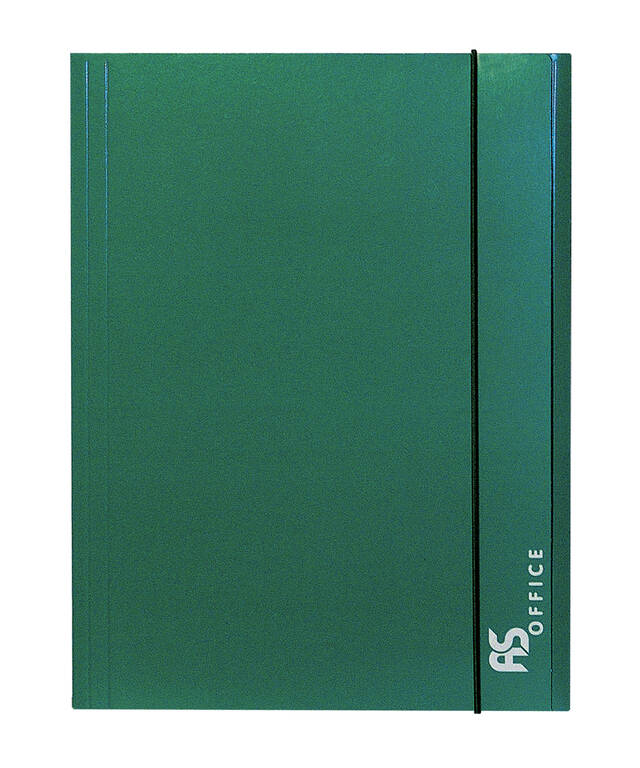 FASCIKLA S GUMOM ZELENA AS OFFICE