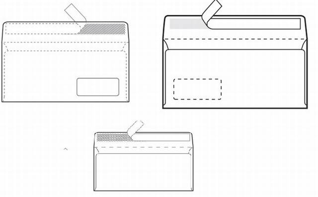 KUVERTA AMERICAN BB STRIP BIJELA 110X230 MO0739 YEN 1000/1