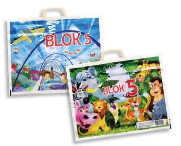 VREĆICE ZA ŠK. BLOK BR 5 420X350 101104 PLAS.