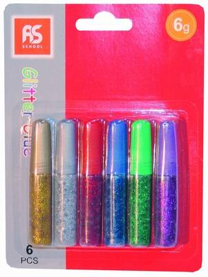 BLISTER LJEPILO GLITTER 6GR 6/1 AS922206 AS SCHOOL