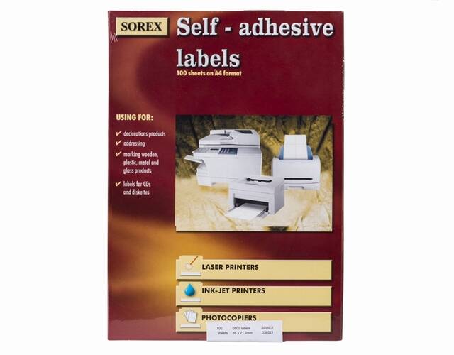 ETIKETE KOMPJ.A4 37,5X23,5 (037023) SOR.