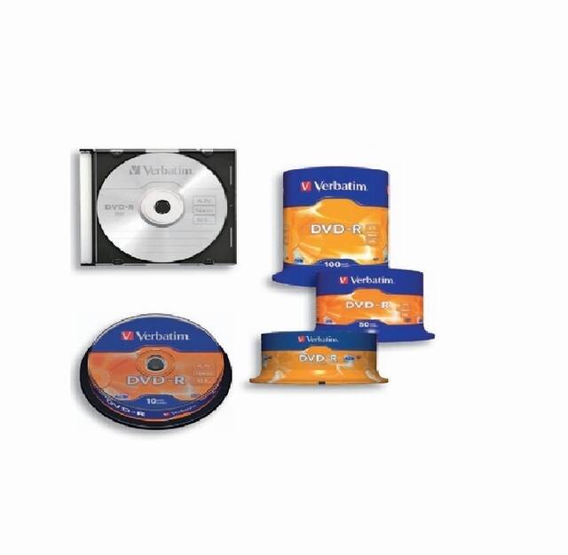 DVD-R 4,7GB 16X SLIM CASE 1/1  VERBATIM