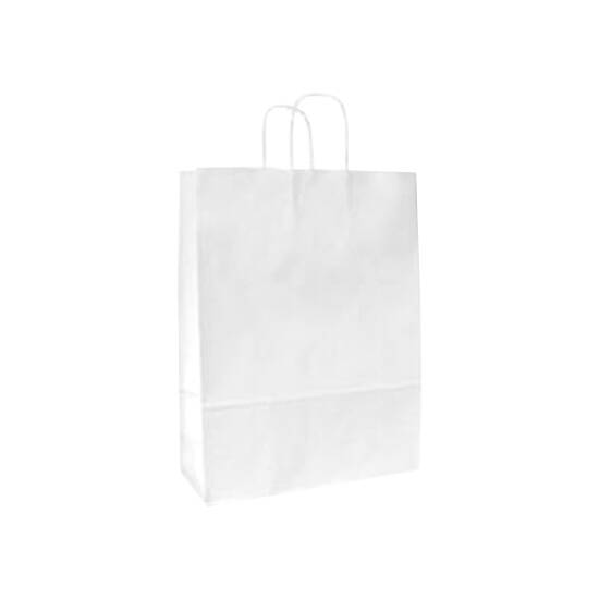 Vrećica papirna CLASIC bijela 23x10x32cm