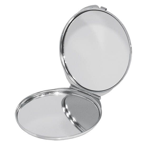 Ogledalce žensko duplo - okruglo