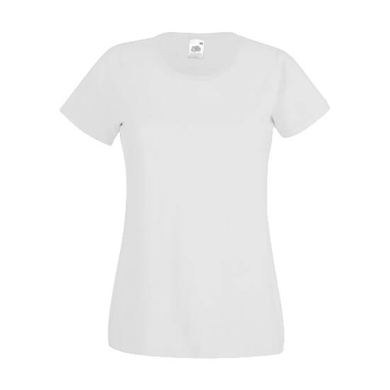 Ženska T-shirt majica O izrez Lady Fit Valueweight-T (bijela) 160 gr