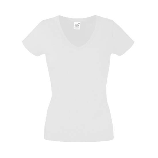 Ženska T-shirt majica Valueweight V Izrez (bijela) 160 gr
