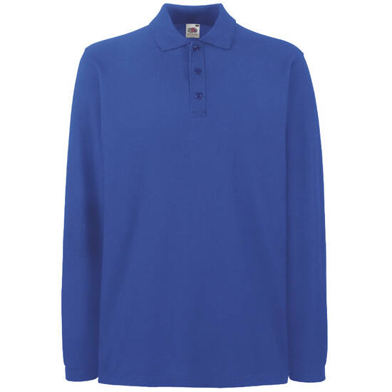 Majica muška, dugi rukav, Premium polo (boja) 180 gr