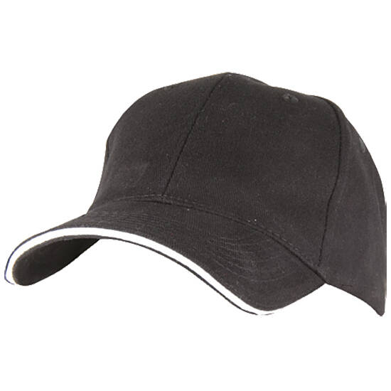 Kačket brušeni pamuk - crni