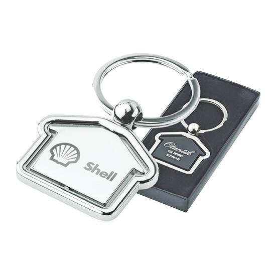 Privjesak metalni u obliku kuće+ poklon kutija 834