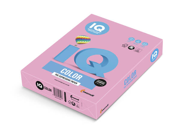 PAPIR C.A4 IQ COLOR 500/1 80GR  PINK ROZA PI25  9003974400174
