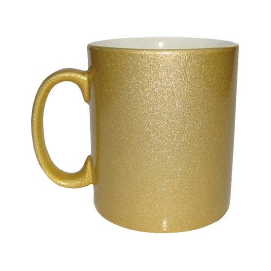 Šalica keramička zlatna