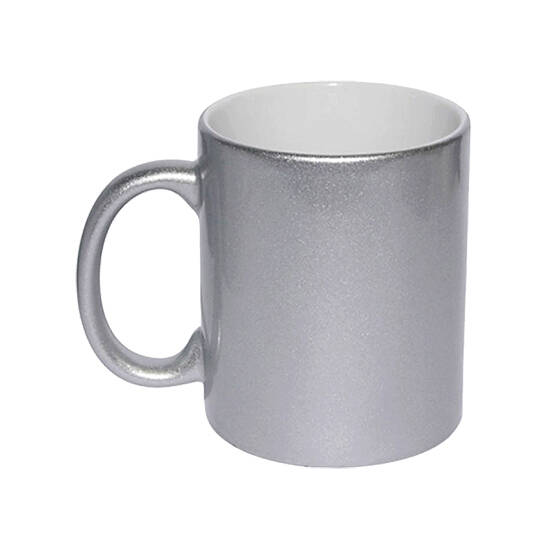 Šalica keramička srebrena