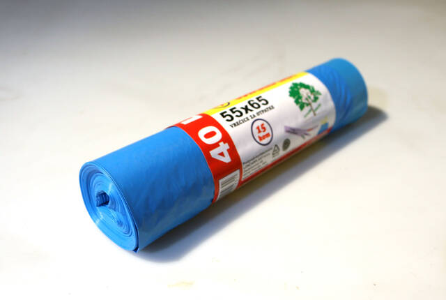 VREĆA ZA SMEĆE 40L 15/1 SA VEZICOM PLAVA